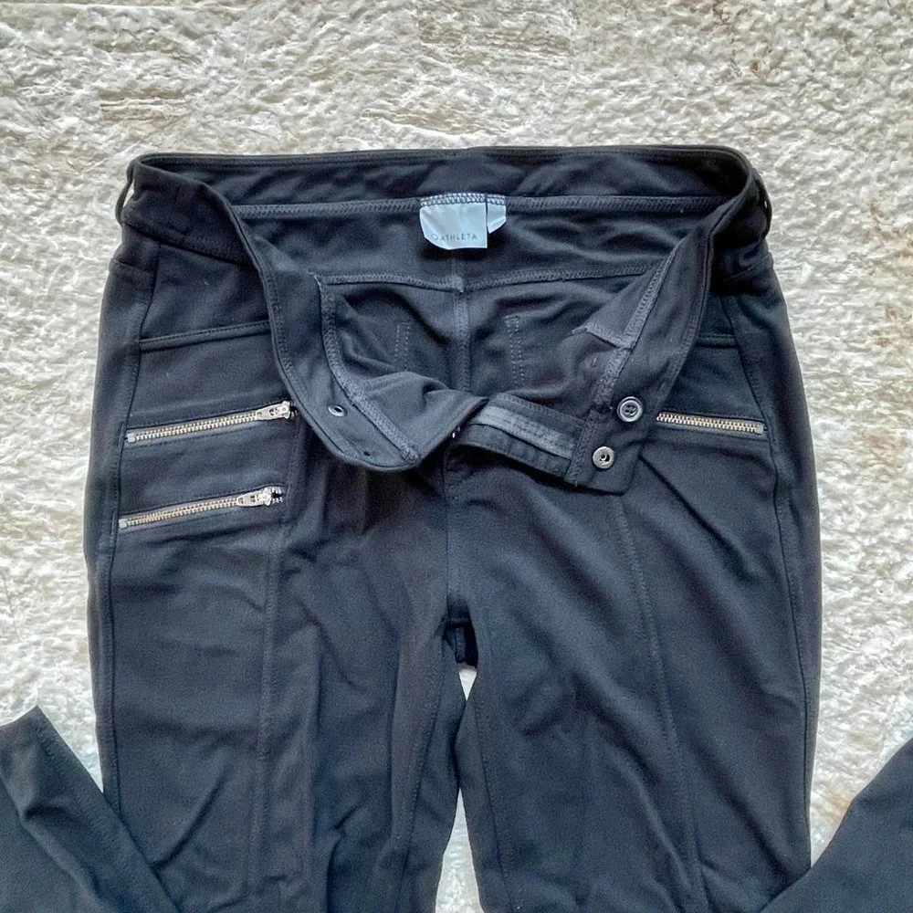 Athleta Moto Ponte Zip Leggings, Size 10 (#923) - Picture 3 of 12